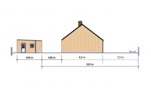 Plan en coupe abri de jardin